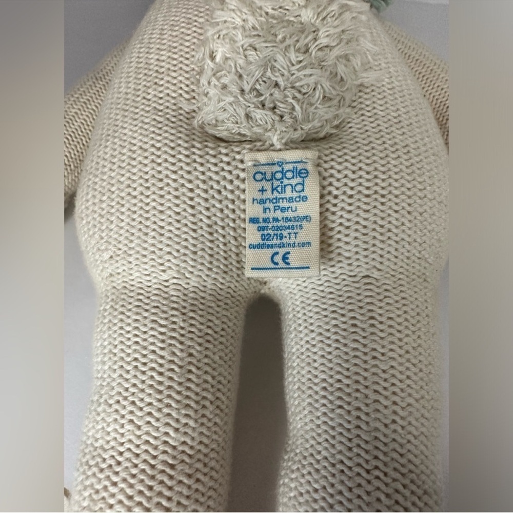 Cuddle + Kind Llama Knitted Doll Plush Plushie 20” Made in Peru - Picture 10 of 10